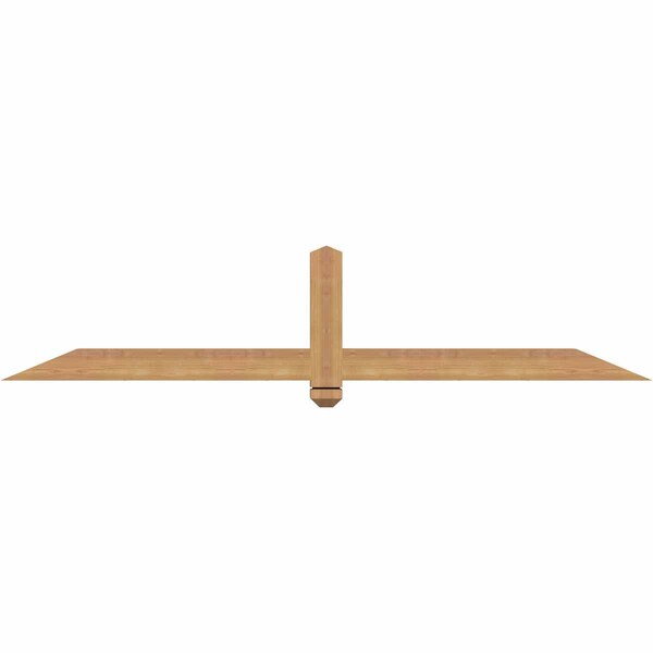 Ekena Millwork Eugene Smooth Timber Gable Bracket, Western Red Cedar, 72"W x 15"H x 3 1/2"D x 3 1/2"F, 5/12 Pitch GBW072X15X0404EUG00SWR - main